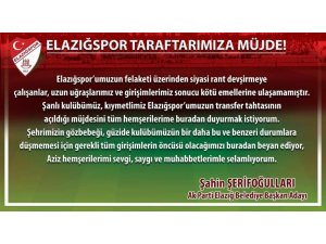 Elazığspor’da transfer tahtası açıldı
