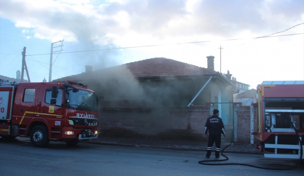 Konya'da ev yangını