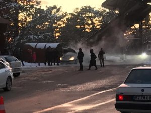 Uludağ’daki tatilcilere yangın şoku