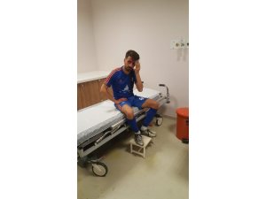 Amatör maçta ambulans krizi