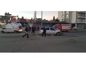 Kamyon ile otomobil çarpıştı: 1 Yaralı