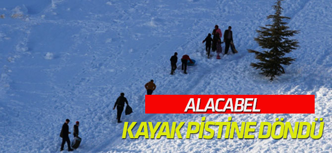 Alacabel, kayak pistine döndü