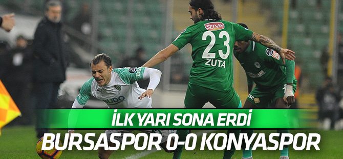 Bursaspor: 0 - Atiker Konyaspor: 0 (İlk yarı)