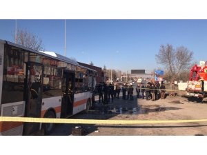 Eskişehir’de kaza anı
