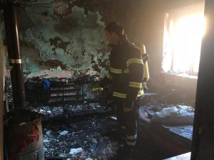 Osmaneli’de ev yangını