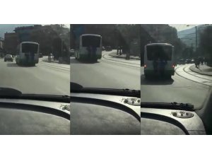 Bursa’da tehlikeli yolculuk kamerada