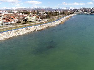 Beyşehir Gölü'nün su seviyesi yükseldi