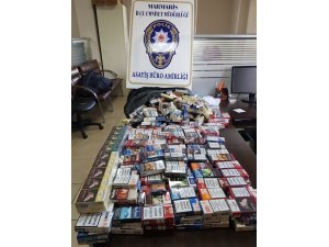 507 paket sigara çaldı polisten kaçamadı