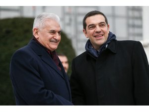 Yıldırım, Yunanistan Başbakanı Çipras'ı kabul etti