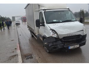 20 dakika önce aldığı araba hurdaya döndü