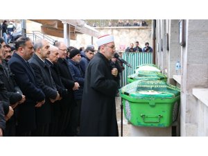 Kazada ölen aynı isimdeki  elti ve görümce birlikte uğurlandı