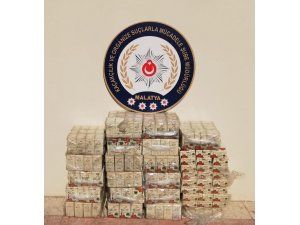 Malatya’da kaçak nargile kömürü ele geçirildi