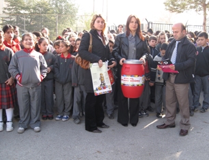Selçuklu'da atık piller depolanıyor