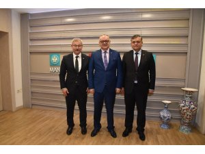 Saruhanlı’dan Başkan Ergün’e ziyaret