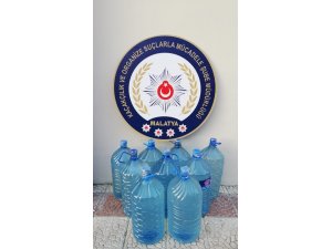 Malatya’da 171 litre kaçak içki ele geçirildi