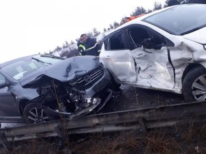 TEM’de trafik kazası: 7 yaralı