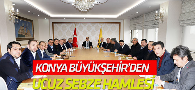 Konya Büyükşehir Belediyesinden Ucuz Sebze ve Meyve Hamlesi