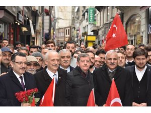 AK Parti ve MHP Teşkilatları Cumhur İttifakı için Trabzon’da birlikte yürüdü