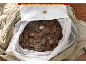 Diyarbakır’da Roma ve Bizans dönemine ait 851 adet sikke ele geçirildi
