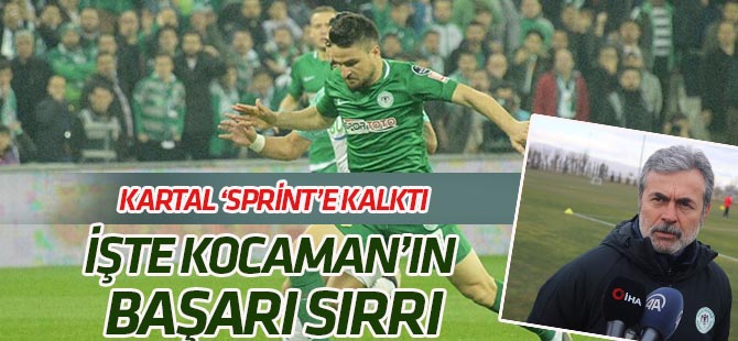 Konyaspor, Kocaman'la' sprint'e kalktı
