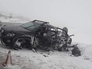(Düzeltme) Saadet Partisi İl Başkanın oğlunun da olduğu araç kaza yaptı: 1 ölü, 3 yaralı