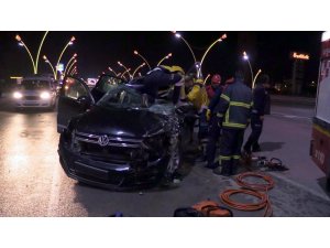Uşak’ta feci kaza: 1’i ağır 3 yaralı