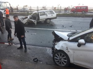 Trabzon’da trafik kazası: 2 yaralı
