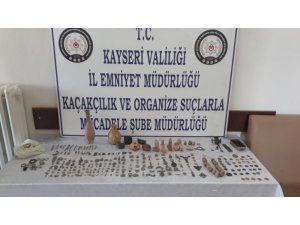 Kayseri’de 167 parça tarihi eser ele geçirildi