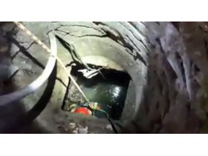 Su kuyusuna düşen yavru kediyi itfaiye kurtardı