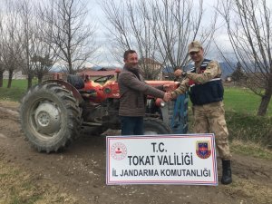Tokat’ta çalınan traktör Erbaa’da bulundu
