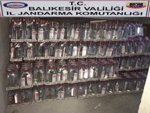 Gönen’de kaçak içki operasyonu