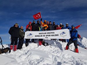 9.Geleneksel Hacılar Erciyes  kış tırmanışı tamamlandı