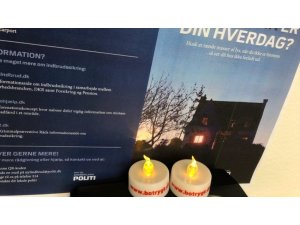 Danimarka polisinden ev hırsızlıklarına LED mum çözümü