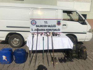 Balıkesir’de kablo hırsızı yakalandı