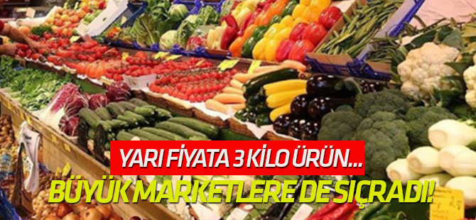Yarı fiyata 3 kilo ürün... Tanzim satışları büyük marketlere de sıçradı!