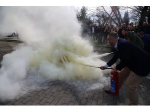 Büyükşehir personeli afetlere karşı bilgilendiriliyor