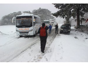 Kazdağları’nda kar esareti...