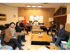 Şampiyon sporculardan Kaymakam Arıcan’a ziyaret