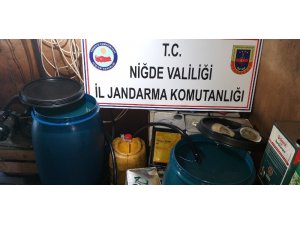 Niğde’de 416 litre kaçak motorin ele geçirildi