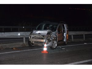 Kaza yapan araca başka otomobil çarptı: 6 yaralı