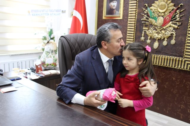 Anaokulu öğrencilerinden, Başkan Tutal’a ziyaret