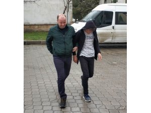 Parkta cep telefonu gasbına gözaltı
