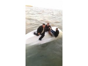 Antalya’da alabora olan teknede can pazarı