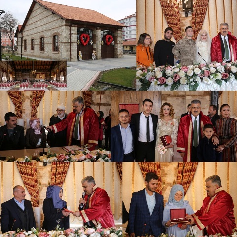 Başkan Özgüven’den tarihi nikahlar