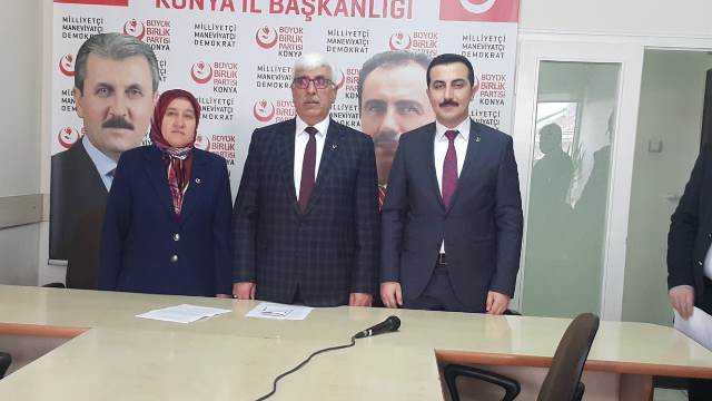 BBP; Selçuklu, Karatay ve Bozkır adaylarını tanıttı