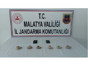 Malatya’da Roma dönemine ait tarihi eserler ele geçirildi