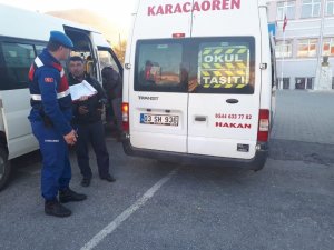 Jandarma’dan öğrenci servisi denetimi