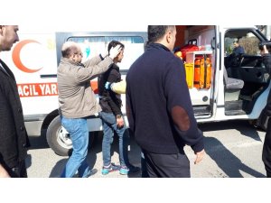 Otomobil ile motosiklet çarpıştı: 1 Yaralı