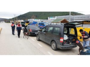 Jandarmadan droneli ve köpekli operasyon
