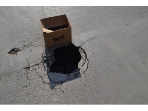 İnegöl’de en işlek cadde çöktü